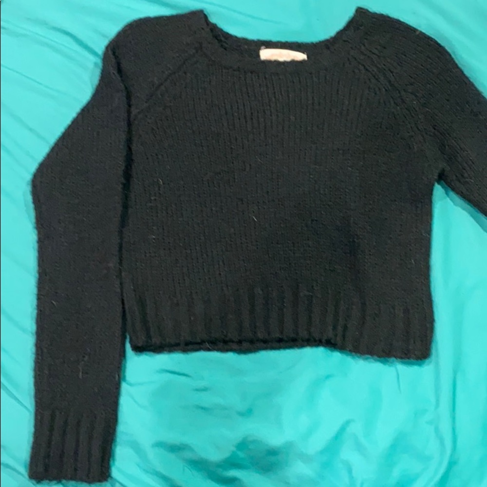 Cropped Black Sweater